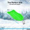 imageSuperio Toboggan Snow Sled 37 Plastic Slider for Kids and Adults Heavy Duty Sled for 1 Rider with Pull Ropes for Downhill Sledding Winter Outdoor SportsGreen