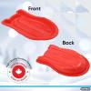 imageSuperio Toboggan Snow Sled 37 Plastic Slider for Kids and Adults Heavy Duty Sled for 1 Rider with Pull Ropes for Downhill Sledding Winter Outdoor SportsRed
