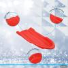 imageSuperio Toboggan Snow Sled for Kids and Adults 46quot Heavy Duty Plastic Open Back Slider with Handles and Hole for Pull Ropes Ropes Excluded Kid and Adult Winter FunRed