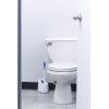 imageSuperio Toilet Bowl Brush and Holder with Under Rim Cleaner for Bathroom Toilet Brush and Caddy with Non Scratch Bristles and Under Rim Lip Brush White and Blue 2 Pack