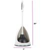 imageSuperio Toilet Brush with Holder Grey Comfort Grip Matching Caddy Clean Bathroom Heavy Duty Toilet Brush 2Pack1