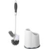 imageSuperio Toilet Brush with Holder Grey Comfort Grip Matching Caddy Clean Bathroom Heavy Duty Toilet Brush 2Pack1