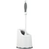 imageSuperio Toilet Brush with Holder Grey Comfort Grip Matching Caddy Clean Bathroom Heavy Duty Toilet Brush 2Pack1