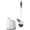 imageSuperio Toilet Brush with Holder Grey Comfort Grip Matching Caddy Clean Bathroom Heavy Duty Toilet Brush 2Pack2