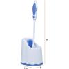 imageSuperio Toilet Brush with Lip and Plunger Set Bathroom Bowl Brush with Pan and Plunger Blue