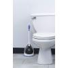 imageSuperio Toilet Brush with Lip and Plunger Set Bathroom Bowl Brush with Pan and Plunger Blue