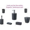 imageSuperio Wicker Bathroom Accessories Decorative Woven Design Grey Soap Dispenser
