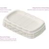 imageSuperio Wicker Plastic Bathroom Accessories Decorative Woven Style Bathroom Set Soap Dish Dispenser Tumbler Toothbrush Holder