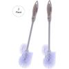 imageToilet Bowl Brushes with Lip Beige Multi Pack Toilet Brush Scrub Under Rim Bathroom Cleaner Scrubber Heavy Duty Bristles Scrub Brush 2