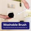 imageToilet Brush Cleaner and Holder White 2 Pack Toilet Bowl Cleaner Brush with Scrubbing Wand Brush and Storage Caddy for Easy Bathroom CleaningWhite