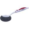 imageBBQ Grill Brush Bristle Free Stainless Steel Scrubber Cleaner Dishwashing Brush with Long Handle Great for Pots Pans Stove Cast Iron GasCharcoaland Electric Grills Griddle Blue SuperioRed
