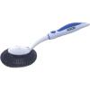 imageBBQ Grill Brush Bristle Free Stainless Steel Scrubber Cleaner Dishwashing Brush with Long Handle Great for Pots Pans Stove Cast Iron GasCharcoaland Electric Grills Griddle Blue SuperioBlue