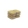 imageGold and Silver Kitchen Sponge Scrubber Heavy Duty Metallic Sink Pot Dish Washing Scrubber NonScratch NonMetal Kosher Sponge Pack of 12 Superio