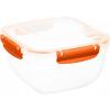imageLarge Plastic Food Storage Container with airtight Lid for Pantry Fridge 10 Cup 80 Oz BPA Free Leakproof Sealed Container Microwave Dishwasher and Freezer Safe 25 QuartOrange