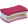 imageNonScratch Scrub Sponge with A Comfortable Grip Heavy Duty Duel Sided Kitchen Scrubber Sponge Cellulose Scrub Sponge Scratch Free with Scouring Pad Set 1 Sponge GreenRed
