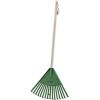 imageOrange Kids Size Rake Kids Rake for Lawn with Hardwood Handle Durable Plastic Head to Sweep Leaves on Lawn and Tidying Up The Garden 34quot by SuperioGreen
