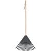 imageOrange Kids Size Rake Kids Rake for Lawn with Hardwood Handle Durable Plastic Head to Sweep Leaves on Lawn and Tidying Up The Garden 34quot by SuperioGrey