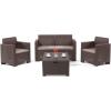 imageSuperio 849 Patio Sets BrownBrown