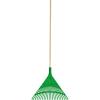 imageSuperio Adult Rake with Hardwood Handle Durable Plastic Head to Sweep Leaves in Lawn and Tidying Up The Garden 61quot 2PackGreen