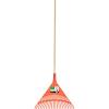 imageSuperio Adult Rake with Hardwood Handle Durable Plastic Head to Sweep Leaves in Lawn and Tidying Up the Garden 61quot Orange