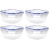 imageSuperio Airtight Food Storage Containers with Leakproof Lids 4 Pack 128 oz Clear