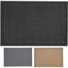 imageSuperio Black Chevron Coir Doormat Large Size 24X35 Indoor Outdoor Entry Floor Mat Welcome Door Mat Home