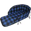 imageSuperio Children Wooden Sled Snow Sled for Toddlers Kids Sleigh with Pull Ropes Baby SledBlue Cushion