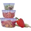 imageSuperio Food Storage Containers Airtight Leak Proof Meal Prep Containers Microwave and freezer safe BPAfree Plastic Set of 3