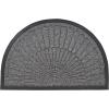 imageSuperio Half Circle Doormat NonSlip Welcome Entrance Way Rug Indoor Outdoor Heavy Duty Waterproof Easy Clean LowProfile Mats for Entry Garage Patio High Traffic Areas Grey Shell 24quotx35quot