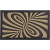 imageSuperio NonSlip Welcome Doormat for Entry 18quot x 30quot IndoorOutdoor Mats for Entrance Waterproof Easy Clean LowProfile Matt for Garage Patio High Traffic Areas Natural Abstract DesignNatural