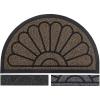 imageSuperio NonSlip Welcome Doormat for Entry Indoor Outdoor Heavy Duty Waterproof Easy Clean LowProfile Mats for Entry Garage Patio High Traffic Areas 18quotx30quot Black Sunburst CoirNatural