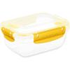 imageSuperio Plastic Food Storage Container with Airtight Lid 27 Oz BPA Free Leakproof Stackable Microwave Dishwasher and Freezer Safe RedYellow