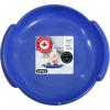 imageSuperio Round Snow Saucer Sled 24quot Plastic Disc Sled for Kids and Adults Heavy Duty Sled with Handles for Downhill Sledding Winter Outdoor SportsBlue