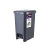 imageSuperio Slim Trash Can with Foot Pedal  25 Gallon StepOn Trash Can Garbage Can Small Trash Can for Bathroom Kitchen Office Patio or Backyard  Onyx Grey25 Gallon