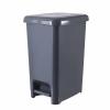 imageSuperio Slim Trash Can with Foot Pedal  25 Gallon StepOn Trash Can Garbage Can Small Trash Can for Bathroom Kitchen Office Patio or Backyard  Onyx Grey105 Gallon