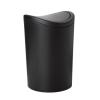 imageSuperio Small Bathroom Trash Can with Lid Modern Mini Waste Bin with Swing Lid 1 12 Gallon 6 Liter Plastic Garbage Can for Kitchen Bathroom Bedroom Office Under Desk 2 TaupeBlack