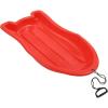 imageSuperio Toboggan Snow Sled for Kids and Adults 37quot Plastic Sled with Pull Ropes and Handles Red