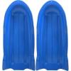 imageSuperio Toboggan Snow Sled for Kids and Adults 46quot Heavy Duty Plastic Open Back Slider with Handles and Hole for Pull Ropes Ropes Excluded Kid and Adult Winter FunBlue
