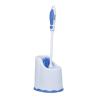 imageSuperio Toilet Brush and HolderToilet Bowl Cleaning System with Scrubbing Wand Under Rim Lip Brush and Storage Caddy for Bathroom White and Blue