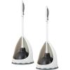 imageSuperio Toilet Brush with Holder Grey Comfort Grip Matching Caddy Clean Bathroom Heavy Duty Toilet Brush 2Pack2