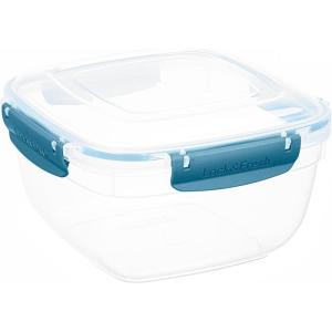 imageLarge Plastic Food Storage Container with airtight Lid for Pantry Fridge 10 Cup 80 Oz BPA Free Leakproof Sealed Container Microwave Dishwasher and Freezer Safe 25 QuartBlue