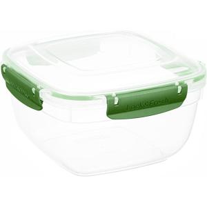 imageLarge Plastic Food Storage Container with airtight Lid for Pantry Fridge 10 Cup 80 Oz BPA Free Leakproof Sealed Container Microwave Dishwasher and Freezer Safe 25 QuartGreen