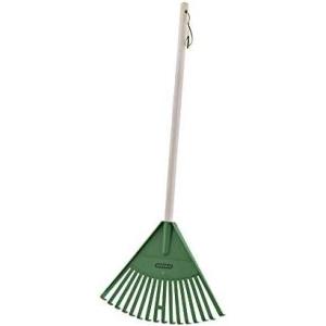 imageOrange Kids Size Rake Kids Rake for Lawn with Hardwood Handle Durable Plastic Head to Sweep Leaves on Lawn and Tidying Up The Garden 34quot by SuperioGreen
