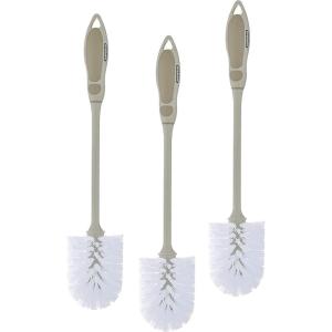 imageSuperio Beige Toilet Brush Heavy Duty Durable Bristles with Long Handel Comfort Grip