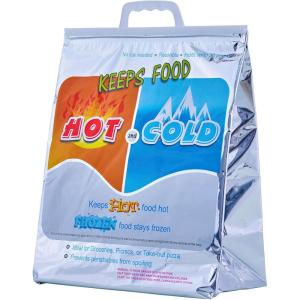 imageSuperio Hot and Cold Insulated Bags for Food Delivery Grocery Shopping Bags Food Storage for Hot and Frozen Food for Travel Disposable Cooler Bag Reinforced Thermal Lunch Bag 1 13quotx7quotx155quotMedium Lunch Size