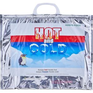 imageSuperio Hot and Cold Insulated Bags for Food Delivery Grocery Shopping Bags Food Storage for Hot and Frozen Food for Travel Disposable Cooler Bag Reinforced Thermal Lunch Bag 12 135quotx175quotSmall Meal Size