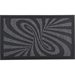 imageSuperio NonSlip Welcome Doormat for Entry 18quot x 30quot IndoorOutdoor Mats for Entrance Waterproof Easy Clean LowProfile Matt for Garage Patio High Traffic Areas Natural Abstract DesignGrey