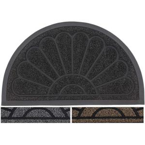 imageSuperio NonSlip Welcome Doormat for Entry Indoor Outdoor Heavy Duty Waterproof Easy Clean LowProfile Mats for Entry Garage Patio High Traffic Areas 18quotx30quot Black Sunburst CoirBlack
