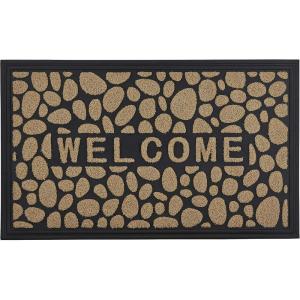 imageSuperio NonSlip Welcome Doormat for Entry Indoor Outdoor Heavy Duty Waterproof Easy Clean LowProfile Mats for Entry Garage Patio High Traffic Areas Natural Stone Coir 18quotx30quotNatural