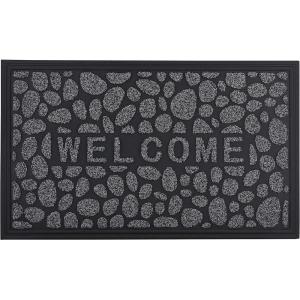 imageSuperio NonSlip Welcome Doormat for Entry Indoor Outdoor Heavy Duty Waterproof Easy Clean LowProfile Mats for Entry Garage Patio High Traffic Areas Natural Stone Coir 18quotx30quotGrey